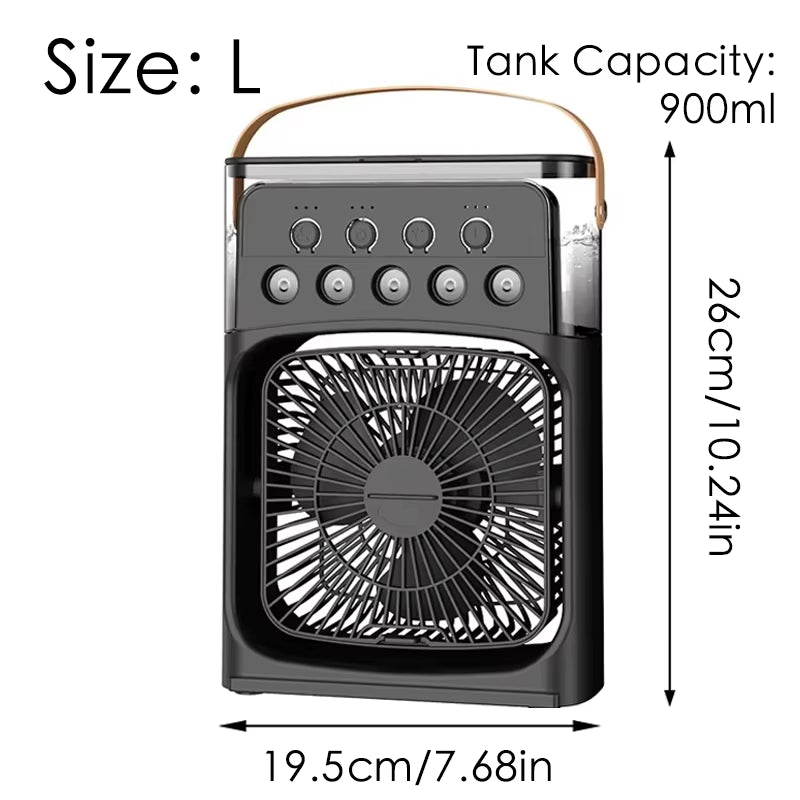 The "Coolest Table Buddy: A Mini Fan That's More Versatile Than Your Multi-talented Friend!"